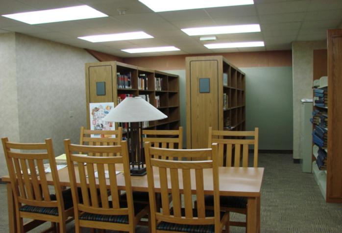 The Huron Heritage Room is full of local Hendricks County history. Huron Heritage Room Avon Library