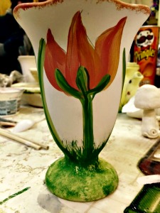 Artists at CATS Fall Play Days will also have work for sale. Painted Ceramic Vase