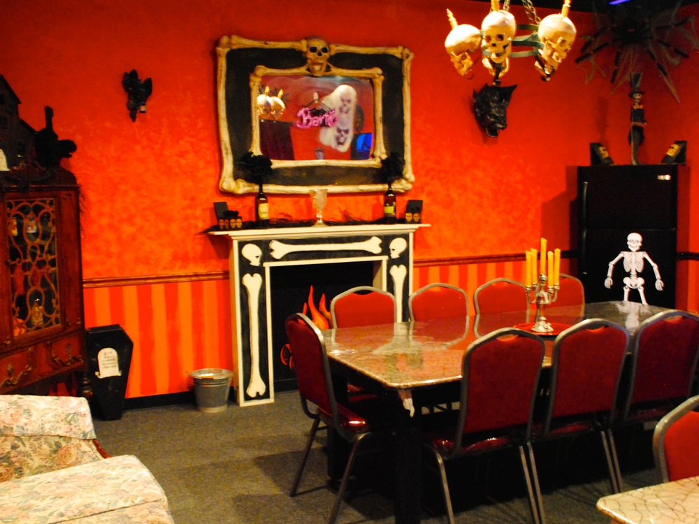 One of the party rooms at Monster Mini Golf in Avon