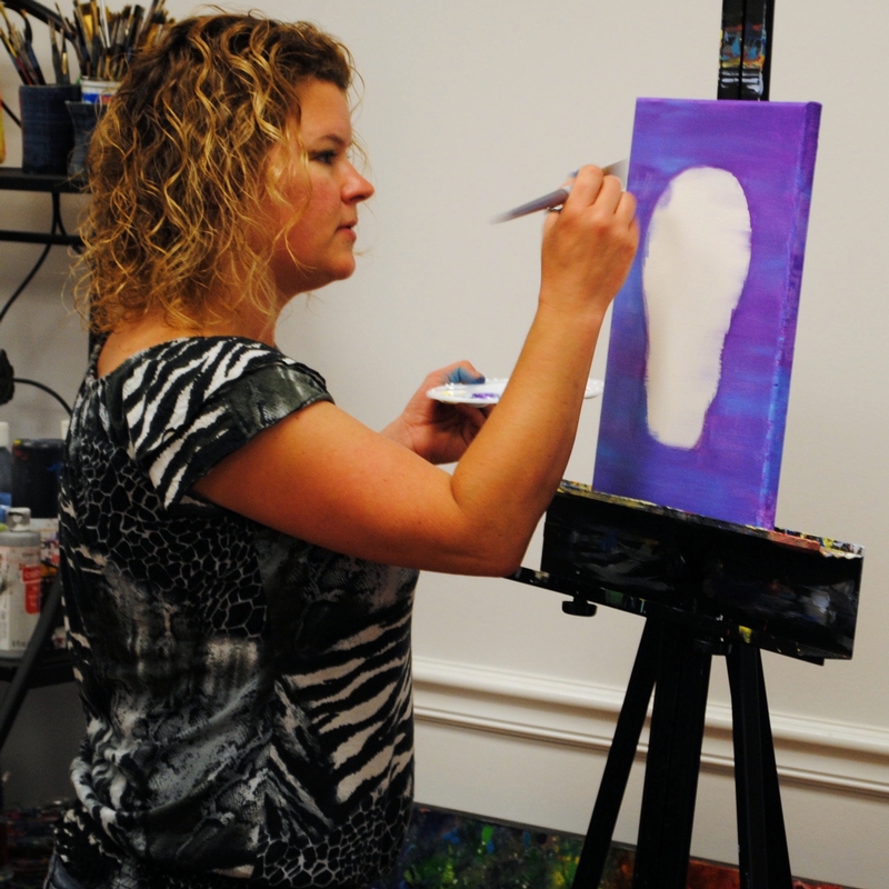 Melissa Cain has used art to help ease the symptoms of epilepsy. Melissa Cain opened Melissa Cain Art Studio in Danville, Indiana in 2014.