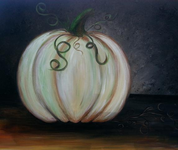 Elegant Pumpkin Elegant Pumpkin project at Gallery on the Square Paint & Sip in Danville, Indiana