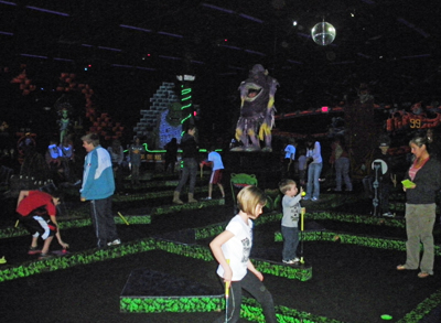 Monster Mini Golf provides plenty of indoor fun for all ages. Monster Mini Golf in Avon, Indiana