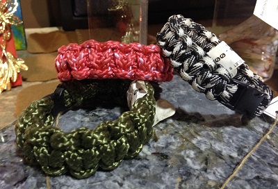 We loved these handcrafted woven bracelets at Frazee Gardens. Woven bracelets at Frazee Gardens in Brownsburg, Indiana