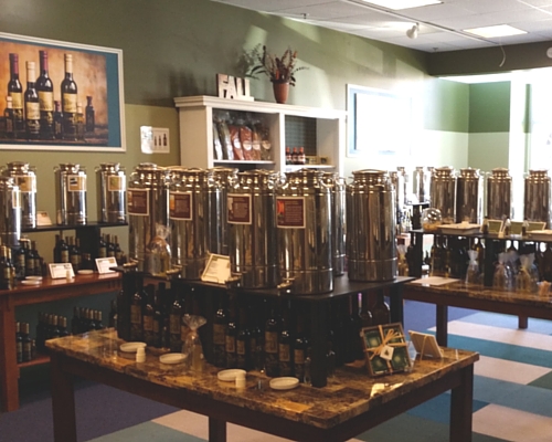The tasting stations inside Olive Leaf truly make it a one-of-a-kind shopping experience. Olive Leaf at The Shops at Perry Crossing in Plainfield, Indiana