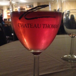 Chateau Thomas has a large selection of wines, including this delicious strawberry.