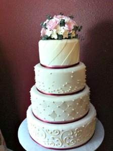 This lovely cake topper is a work of art!