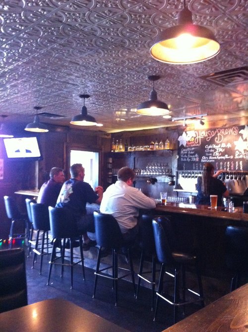 Black Swan Brewpub's bar inside the bar at Black Swan Brewpub