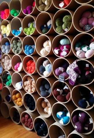 Nomad Yarns Nomad Yarns colorful store display