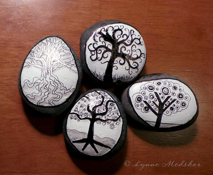 Painted stones in the gift shop at Lynne Medsker Art & Photography Painted stones in the gift shop at Lynne Medsker Art & Photography in Martinsville, Indiana