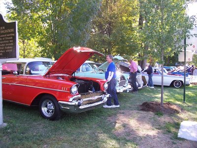 The Car Show on the beautiful grounds of the Friends Meeting is one of the festival highlights. Quaker Day Car Show, Plainfield, Indiana