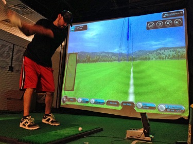 Golf simulator Golf simulator at Golf Etc Avon, Indiana