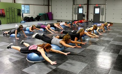 Exercise class at Hip Fitness in Brownsburg. Hip Fitness in Brownsburg, Indiana