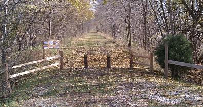 Vandalia Trail Fall at the Vandalia Trail in Hendricks County, Indiana