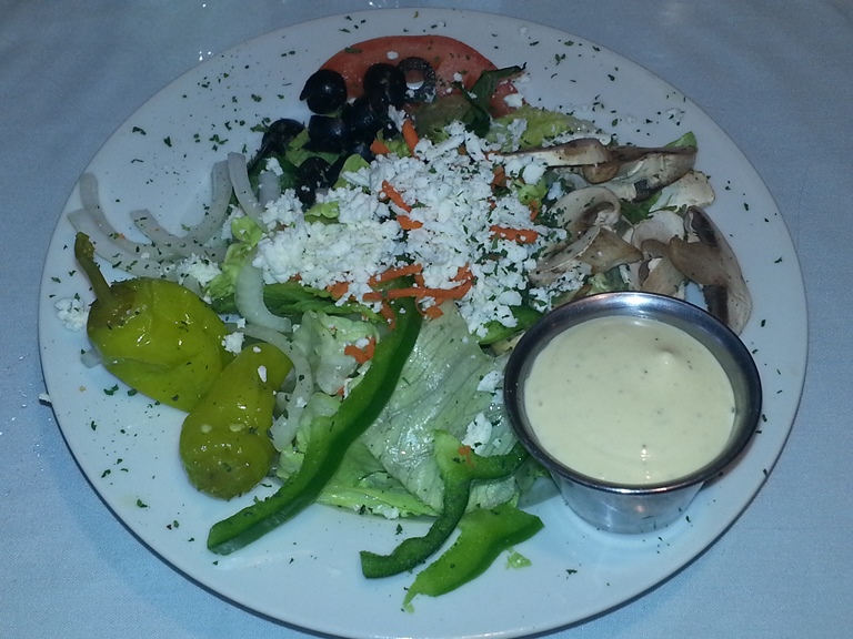 Fresh garden salad with a Garden salad
