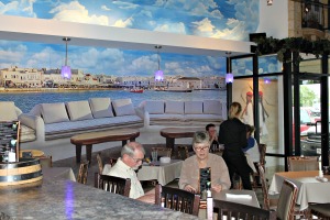 Opa has gorgeous murals on the walls.