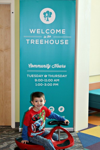 The Treehouse at Plainfield Christian Church is open to the public two days a week. The Treehouse at Plainfield Christian Church in Plainfield, Indiana, is open to the public two days a week.