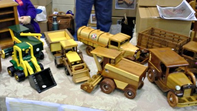 You'll find lovely handmade toys like these at the Tri Kappa Gingerbread Christmas handmade wooden toys