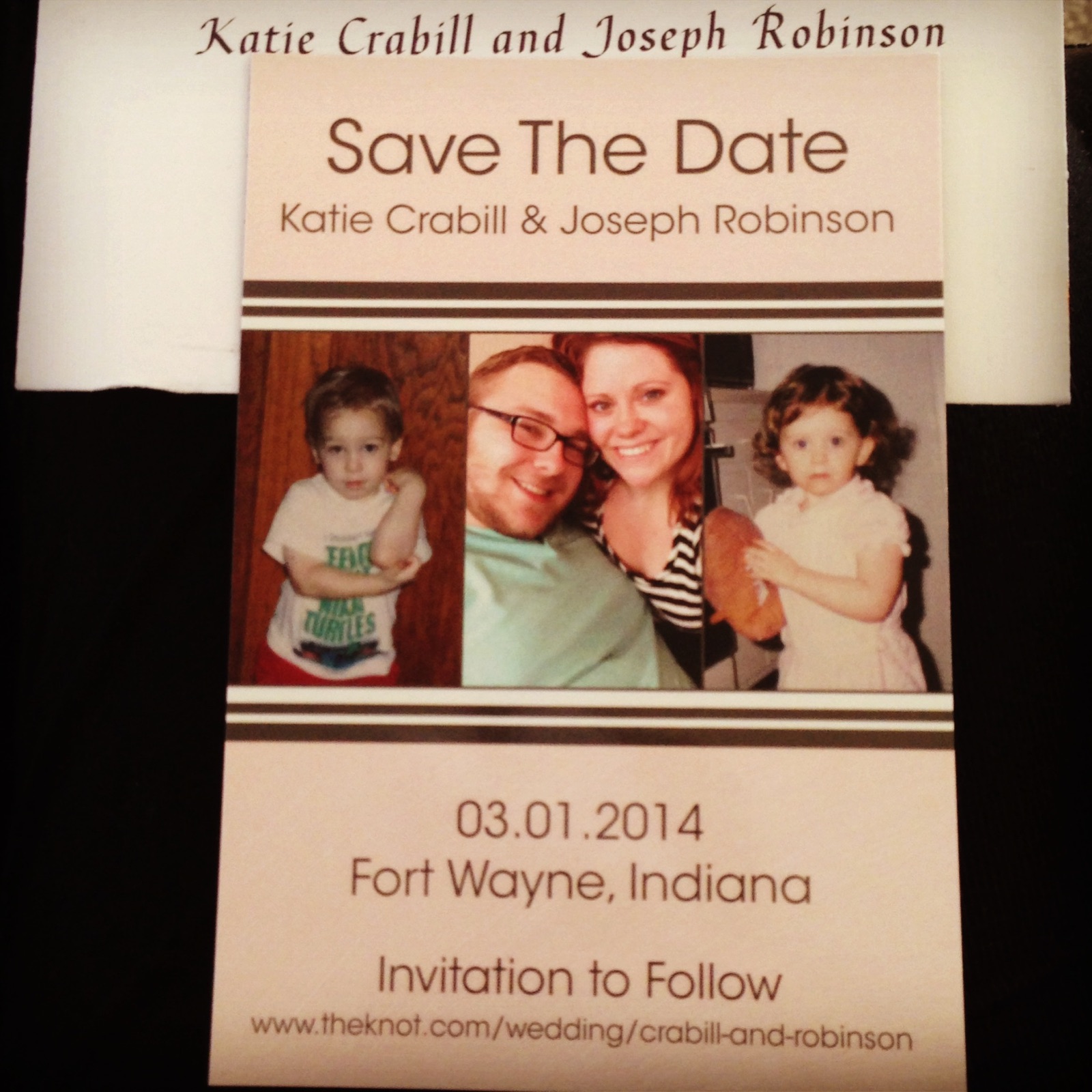 Our Save the Dates from The Monogram Shoppe