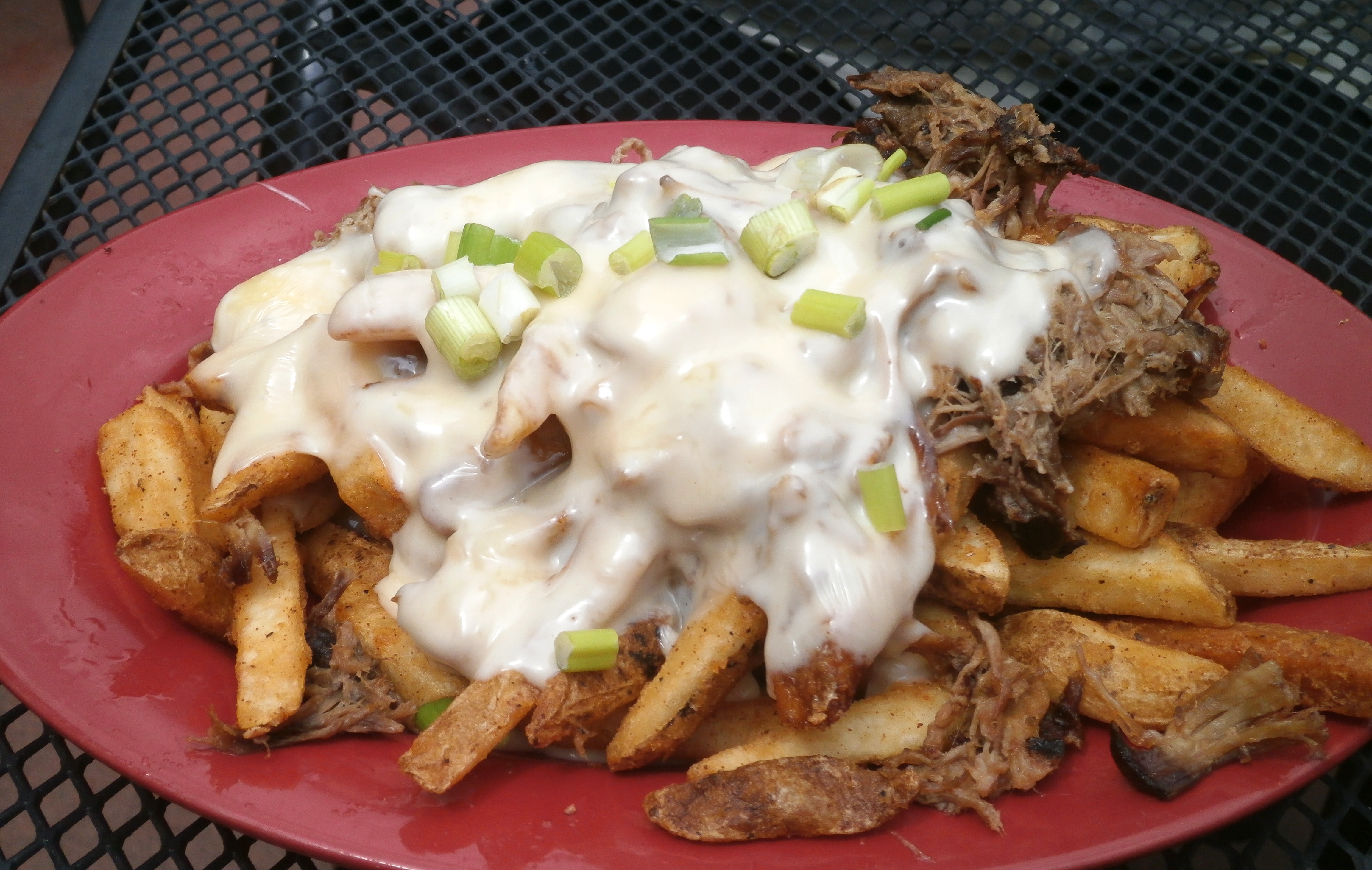 My friend ordered the Loaded Fries - fries covered in American cheese and rib meat. Double yum! Loaded Fries