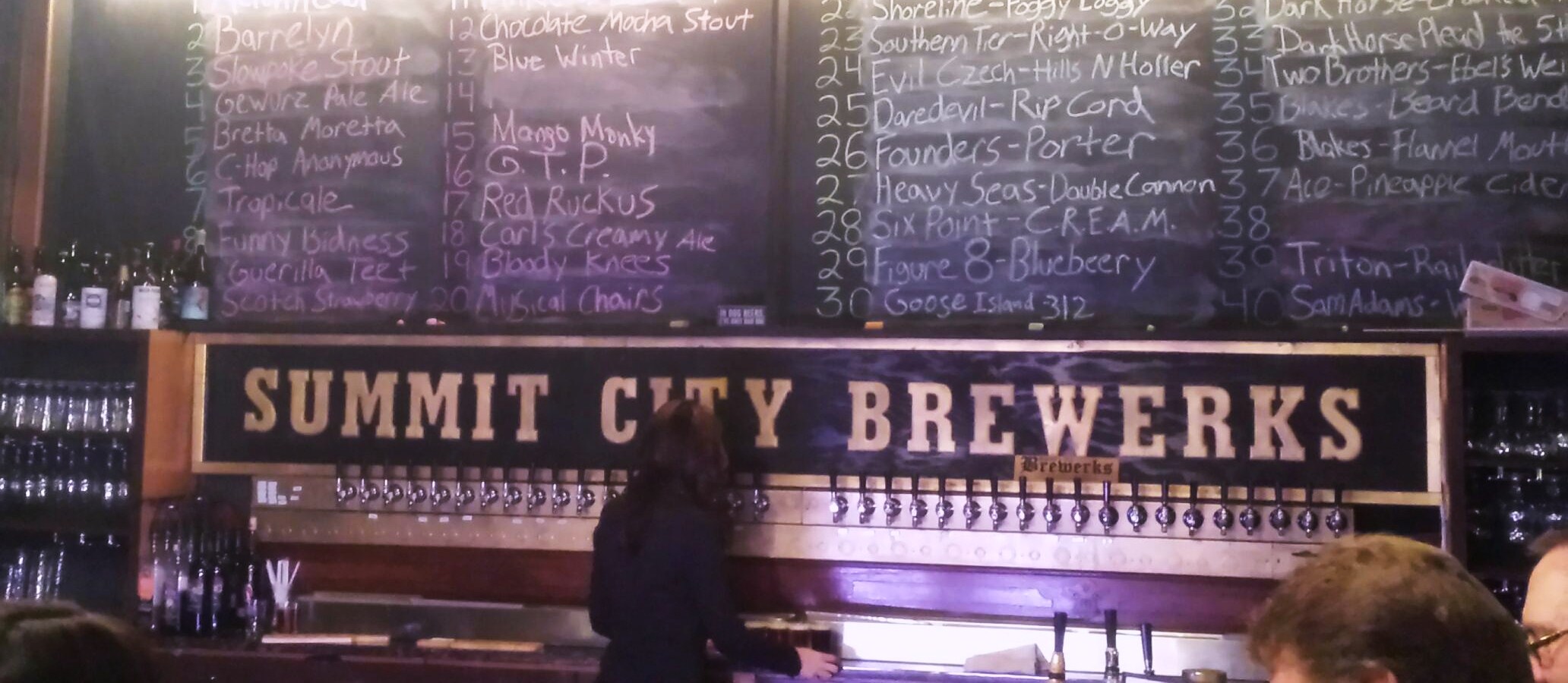 The taps at Brewerks