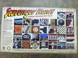 Pick up your Scavenger Hunt map at the Visitors Center