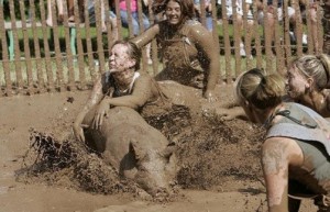 Pig-wrestling