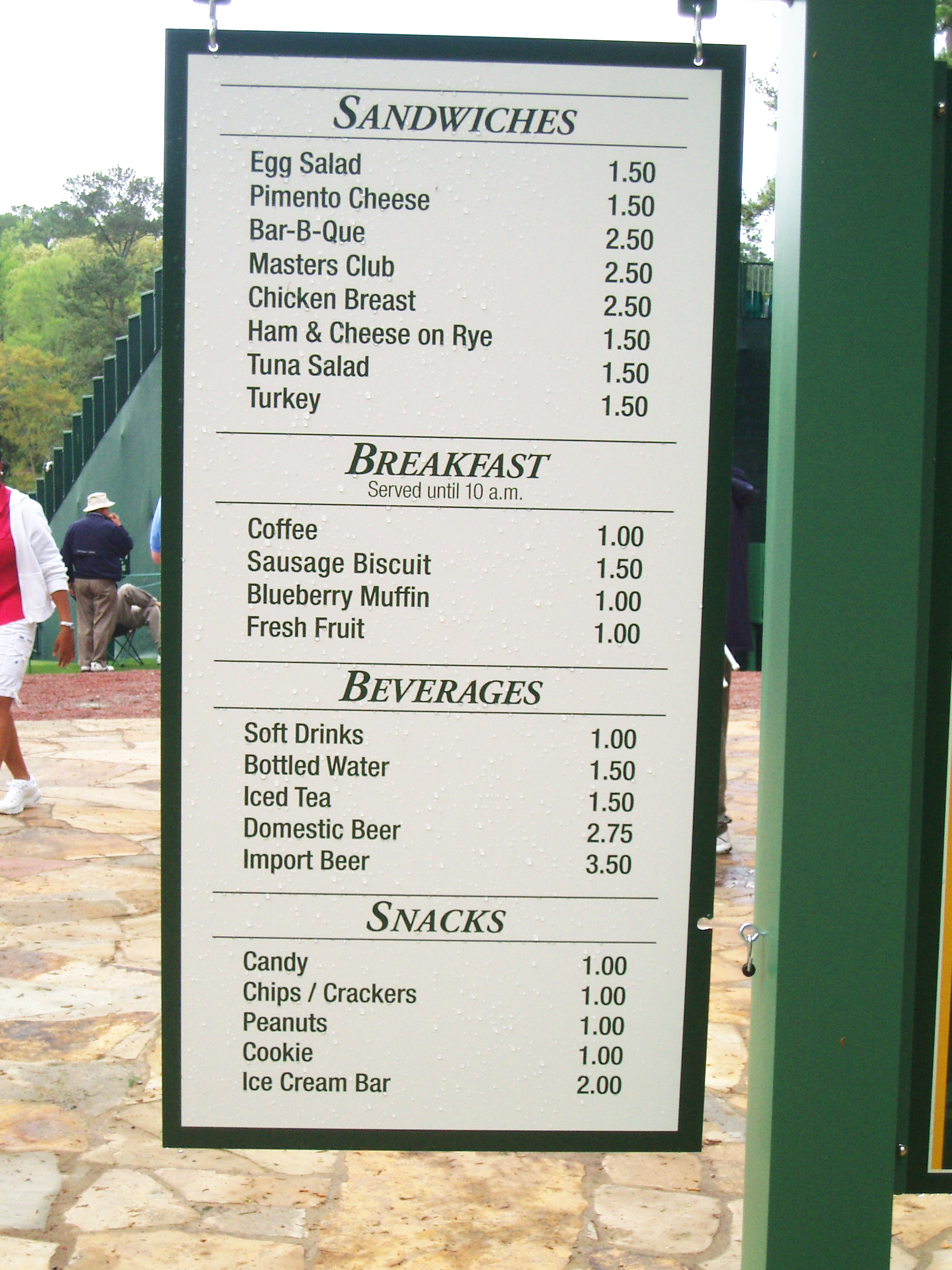 Masters of Food! Augusta National Snack Time Treats