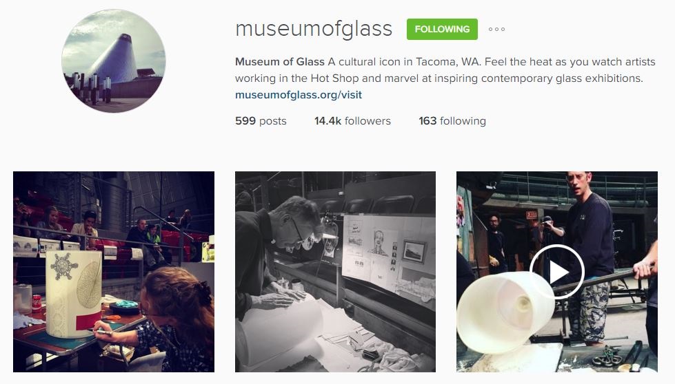 Museum of Glass Instagram