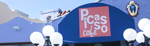 Exterior of Picasso Cafe Restaurant