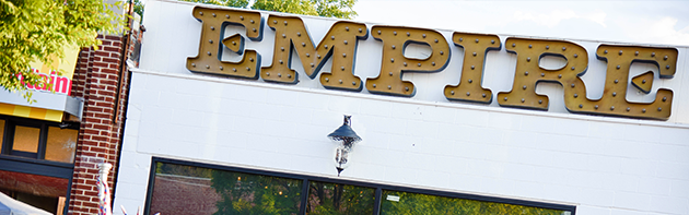 Exterior of Empire Slice House Restaurant