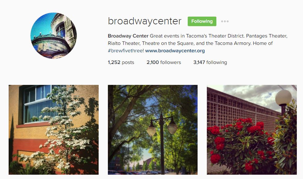 Broadway Center instagram