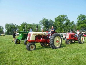 Driving the antique tractors at the Spring Gas Up is a bad idea unless you actually own the tractor. (Photo courtesy of HCATMA's Facebook page.)