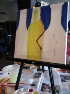 Your Artistic Spirits Jaime painting In progress canvas
