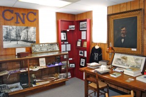 This room is chock full of Central Normal College memorabilia.