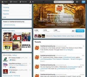 @HendricksCounty Twitter feed is a must follow if you live in or are visiting Hendricks County.