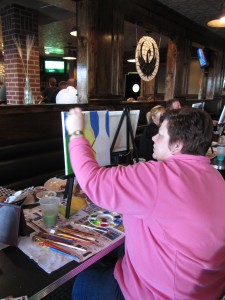 Painting the canvas
