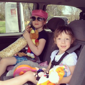 The girls and their loot.