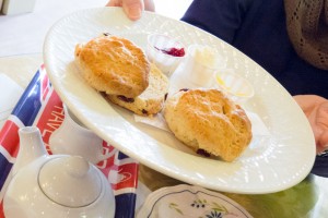The Devonshire Cream Tea included two fresh scones with handmade preserves and imported clotted cream.
