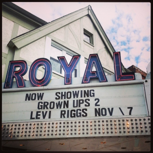 Danville's historic Royal Theater is home to Danville's own Levi Riggs on Nov. 7. Indianapolis' Blue Town Bluegrass Band opens.
