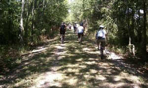 bikers on Vandalia Trail