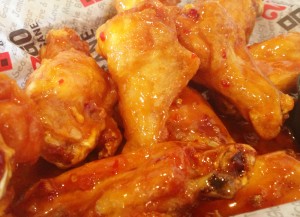 Traditional jumbo wings with Sweet Red Chili sauce