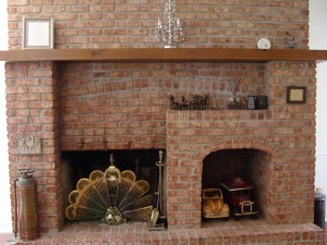The Fireplace in the main living area.