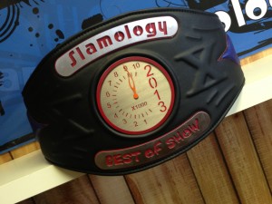 The winner of the 2013 Slamology Best of Show takes home this custom-made belt. (Photo courtesy of Slamology.com)