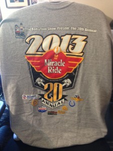 Register online by Wednesday, May 22 to ensure that you get your Miracle Ride shirt! (Photo courtesy of Miracle Ride's Facebook page)