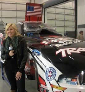 Courtney with car for blog