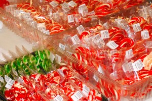 The Martinsville Candy Kitchen makes their own candy canes, and you can watch them do it on Saturday!