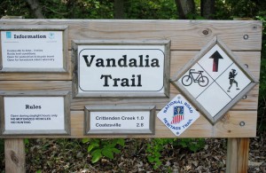The new signage makes the Vandalia Trail very easy to navigate.