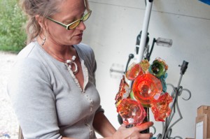 Lisa Pelo at her studio