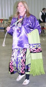 Head Dancer Kathy Loehman visits Hendricks County on Jan. 4 to be the Head Lady at the Mid-Winter Pow Wow. (Photo courtesy of the Tecumseh Lodge)