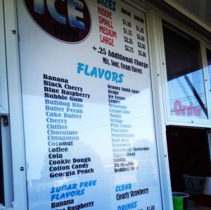 The Ice Barn has over 25 flavors to choose from.